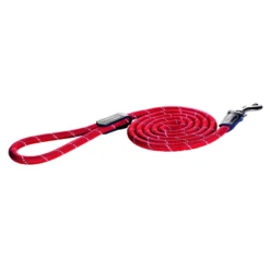 Rogz Rope Line Fixed Lead - Rood - 180 Cm / 9 Mm