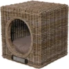 Happy-House Rieten Hocker Kubus - Hondenbank - 41x41x46 Cm Naturel One Size