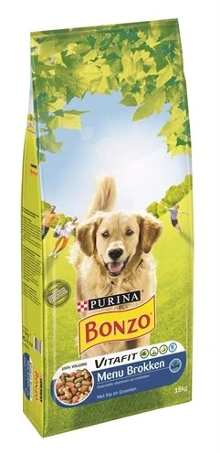 Bonzo Adult Menubrokken Hondenvoer 15 Kg