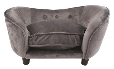 Enchanted Hondenmand Sofa Ultra Pluche Snuggle Donkergrijs 68x40,5x37,5 Cm