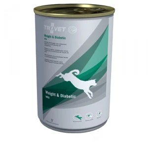 TROVET Weight & Diabetic WRD Hond - 6 X 400 Gr Blikken